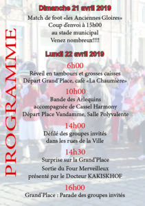 Programme Pâques 2019