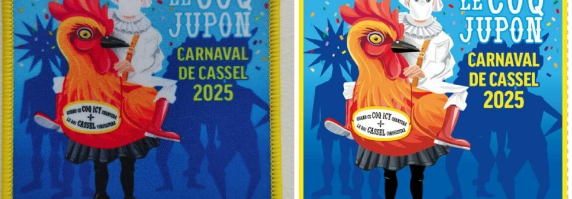 Sticker ou Ecusson 2025 le coq jupon est à l’honneur